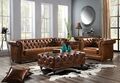 Design Clubsofa 3 Sitzer Sofa Ledersofa Dreisitzer Vintage Leder NEU