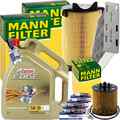 MANN INSPEKTIONSPAKET+5L CASTROL 5W-30 MOTORÖL passend für VW GOLF 5 AUDI 1.4TSI