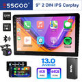 9 Zoll DAB KAM Doppel DIN Autoradio Android 13 4+64G Carplay NAVI BT WiFi RDS