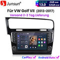 Für VW Golf VII 5G1 2013-2017 Carplay Android13 Autoradio GPS NAVI BT DSP Stereo