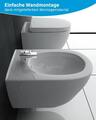 Alpenberger Bidet & Hänge WC Komplettset Spülrandlos Dusch Toilette Made in EU