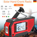 Kurbelradio Tragbares LCD Solar AM/FM Notfall radio mit LED Taschenlampe SOS