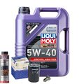 Motoröl 5W40 LIQUI MOLY 5L+MAHLE Ölfilter+Ölschlammspülung+Ölablassschraube