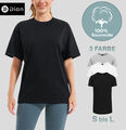 T Shirt Damen Frauen kurzarm Tshirt 100% Baumwolle HEAVY COTTON  Rundhals S,M,L