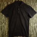 Boss Herren Polo Shirt Schwarz Kragen Häkchen Öse Hugo Boss Gr. L Black