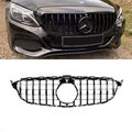 Kühlergrill Schwarz +Kamera passt für Mercedes W205 14-18 Sport-Panamericana GT