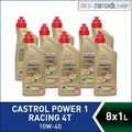 Castrol Power 1 Racing 4T 10W-40 8x1 Liter = 8 Liter