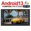 Pumpkin 7" Android 13 Autoradio Doppel DIN GPS Navi Carplay Touchscreen 4GB 64GB