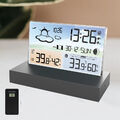 Digitale Wecker Wetterstation RF Funkuhr Mit Farbdisplay Thermometer Außensensor