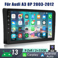 Für Audi A3 8P 2003-2012 GPS RDS NAV WIFI KAM+ Autoradio Android 13 Carplay 32GB