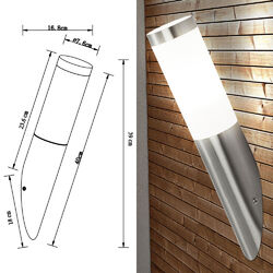 Stehleuchte Wandlampe Außenleuchte Steckdosen Erdspieß Edelstahl Bewegungsmelder