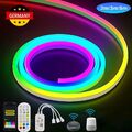 12V Neon LED Strip Streifen Dimmbar RGB Flex Schlauch diffus Lichtband Wifi APP