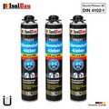Dämmstoffkleber B2 PU-Klebeschaum Dämmplatten 3 x 750ml Perimeterkleber EPS XPS