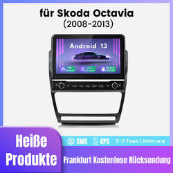 Autoradio GPS Navi WIFI BT SWC Carplay DAB+ 2+64G Für Skoda Octavia II 2008-2013