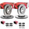 brembo SPORT BREMSENSET VORNE + HINTEN passend für AUDI A4 S4 B8 8K  A5 S5 8T 8F