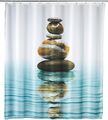 Wenko Duschvorhang Meditation Textil Vorhang inkl. Ringen 180 x 200 cm B-WARE