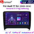 6+128GB Für Audi TT 8J 2006-2014 Autoradio Carplay Android GPS NAVI BT WIFI DAB+