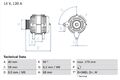 BOSCH Lichtmaschine Generator Lima 0 986 040 360 +67.25€ Pfand für TRANSPORTER 2