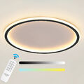 Ailiebe Design® LED Deckenlampe 40cm Dimmbar Fernbedienung Ultraflach Wohnzimmer