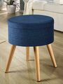 Sitzhocker mit Stauraum Fußhocker Aufbewahrung Hocker  Polsterhocker