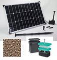 50 W Solarpumpe Teichpumpe Gartenteichpumpe Solar Bachlaufpumpe Pumpenset Filter