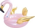 Flamingo Schwimmtier riesengroßer Schwimmsitz mit goldenen Federn von Jilong