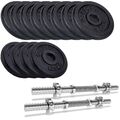 ScSPORTS® Kurzhantel Set 30 kg 30mm Kurzhantelset Gusseisen Hantelset Gewichte