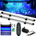 Aquarium Mondlicht LED Lampe Weiß & Blau RGB Wasserdicht Aquarium Beleuchtung DE