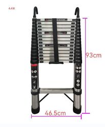 4.4M-5M Alu. Teleskopleiter Ausziehbar Stehleiter Anlegeleiter Mehrzweckleiter