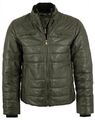 Deercraft - Herren Lederjacke Steppjacke Lammnappa olive