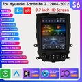 64G Android 13 Apple Carplay Autoradio GPS 9.7" Für Hyundai Santa Fe 2 2006-2012