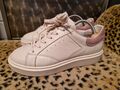 Marc O'Polo Damen Sneaker Creme weiss Rosa Kappe Echtleder 38 Schuhe Dicke Sohle