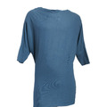 Street One Longshirt 1/2 Arm  Damen Gr. 36 Blau Oversiz Style Fledermausärmel