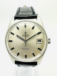 Vintage Omega Geneve Automatik 1968 Datum Kal. 565 Edelstahl Ref. 166.041