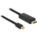 DeLOCK Adapterkabel miniDP Stecker > HDMI-A Stecker, schwarz