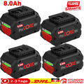 4X Original Akku für Bosch 18V 8,0 Ah Professional GBA GSR GSB BAT618 BAT609 622