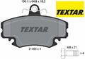 TEXTAR 2146306 Bremsbelagsatz für Scheibenbremse Bremsbelagsatz 