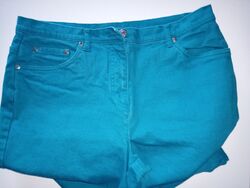 JEANS GR. 21 ,  - GEBRAUCHT - PETROL