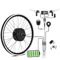 E-Bike Frontmotor 36V250W 20" Vorderrad Fahrrad Umbausatz Schwarz Conversion Kit