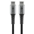 goobay USB C Kabel 1,0 m schwarz, grau, 1 St.