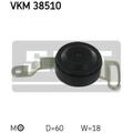 SKF Spannrolle Keilrippenriemen VKM 38510 passend für Smart Fortwo Coupe 450