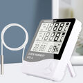 Digital Wetterstation Thermometer mit Außensensor LCD Innen Außen Thermometer DE