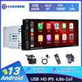 2+64G 6.86" 1 DIN Android 13 Apple Carplay Android Auto Autoradio FM MP5 Player