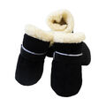 4x Hundeschuhe Pfotenschutz Anti-Rutsch Wasserdicht Fleece Hundestiefel Socken