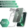 Hülle für iPhone 15 14 13 12 11 XR 8 7 Pro Max Kameraschutz Panzerfolie Glas TPU