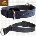 WOZA Premium Lederhalsband K9 Vollleder Würger Rindsleder Handmade Collar PW282X