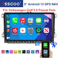 1+32G Autoradio für VW Passat 6R GOLF 5 6 Touran Android13 GPS Navi BT WIFI SWC