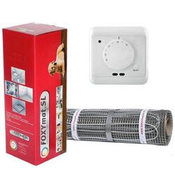 Foxymat elektrische Fußbodenheizung FOXYSHOP24 Premium Twin 160 Watt Fliese BadAuswahl Größe & Thermostat von 1 bis 10m² - 160 Watt/m²