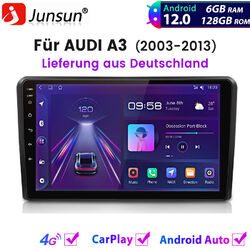 6+128G CarPlay Autoradio Für AUDI A3 8P 2003-2013 Android12 GPS Navi Sat 4G WIFI