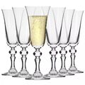 Krosno Krista Gläser für Champagne Prosecco Sekt | Set 6 | 150 ml | Spülmaschine